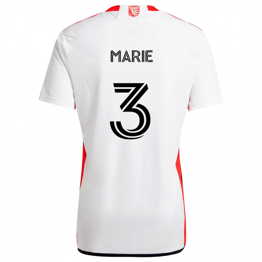 Criança Camisola Paul Marie #3 Branco Vermelho Alternativa 2024/25 Camisa Brasil