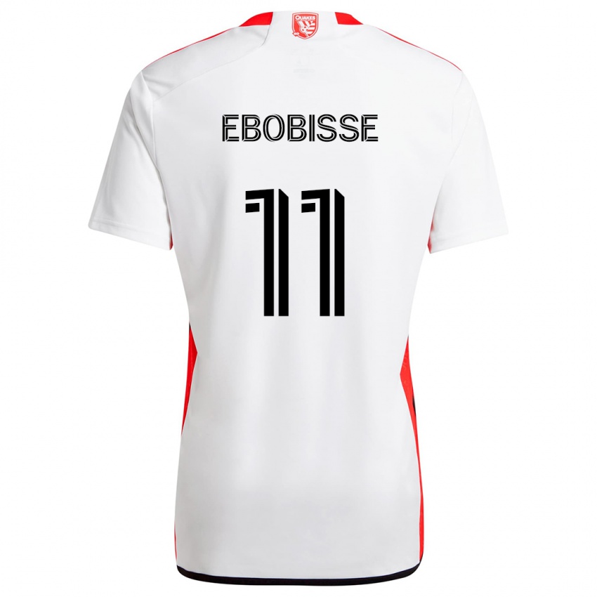 Criança Camisola Jeremy Ebobisse #11 Branco Vermelho Alternativa 2024/25 Camisa Brasil