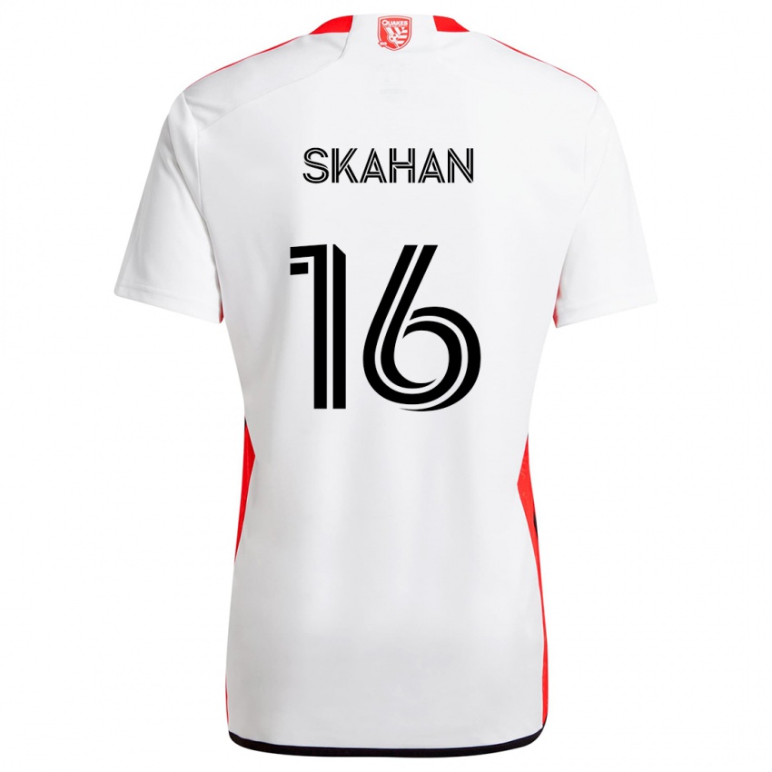 Criança Camisola Jack Skahan #16 Branco Vermelho Alternativa 2024/25 Camisa Brasil