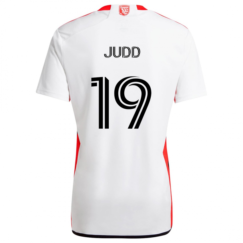 Criança Camisola Preston Judd #19 Branco Vermelho Alternativa 2024/25 Camisa Brasil