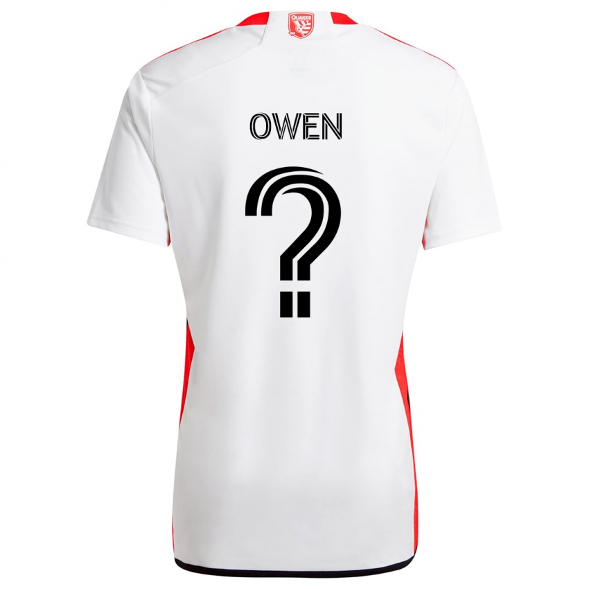 Criança Camisola Connor Owen #0 Branco Vermelho Alternativa 2024/25 Camisa Brasil