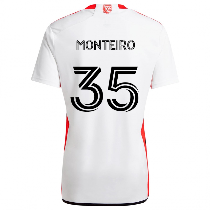 Criança Camisola Jamiro Monteiro #35 Branco Vermelho Alternativa 2024/25 Camisa Brasil