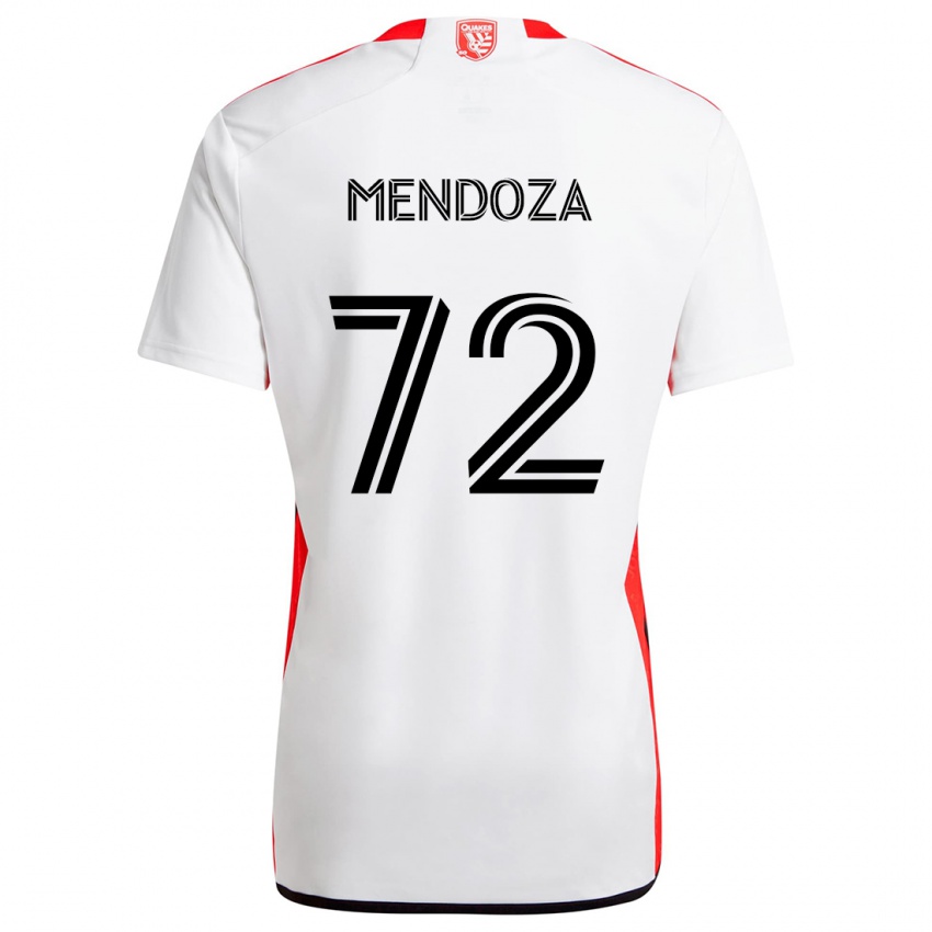 Criança Camisola Edwyn Mendoza #72 Branco Vermelho Alternativa 2024/25 Camisa Brasil