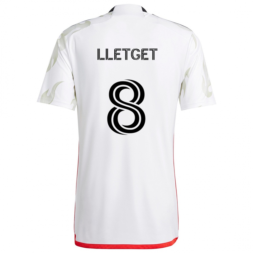 Criança Camisola Sebastian Lletget #8 Branco Vermelho Preto Alternativa 2024/25 Camisa Brasil