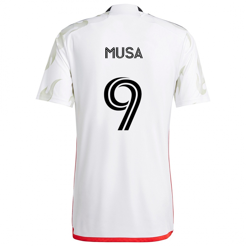 Criança Camisola Petar Musa #9 Branco Vermelho Preto Alternativa 2024/25 Camisa Brasil