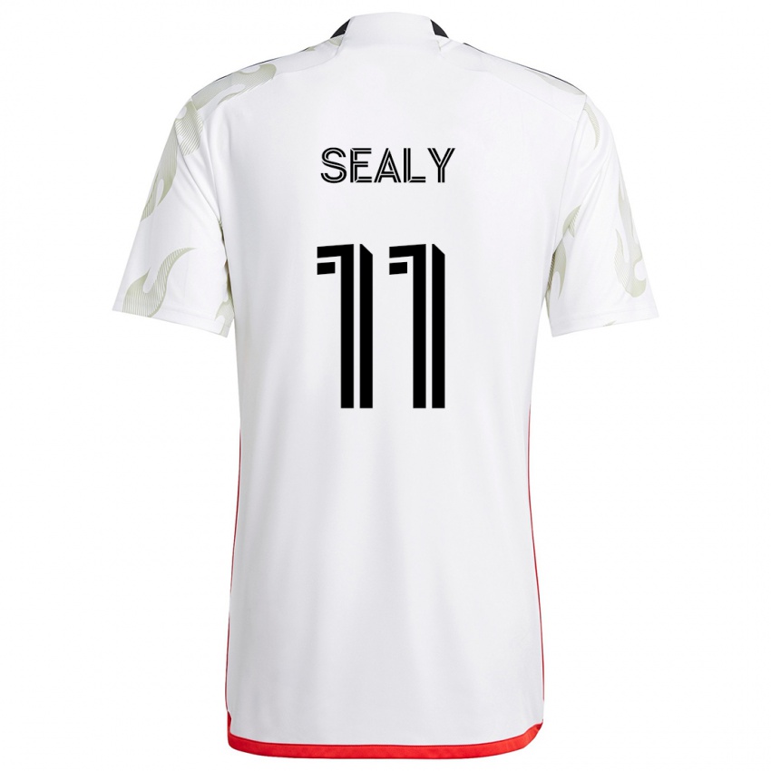 Criança Camisola Dante Sealy #11 Branco Vermelho Preto Alternativa 2024/25 Camisa Brasil