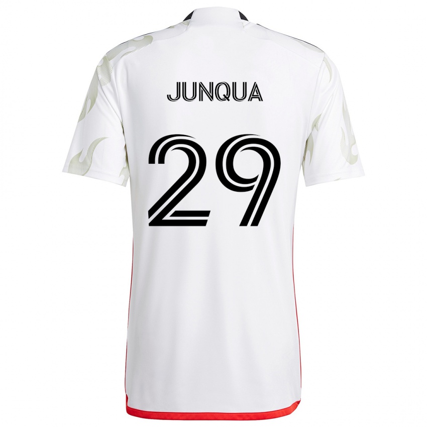 Criança Camisola Sam Junqua #29 Branco Vermelho Preto Alternativa 2024/25 Camisa Brasil