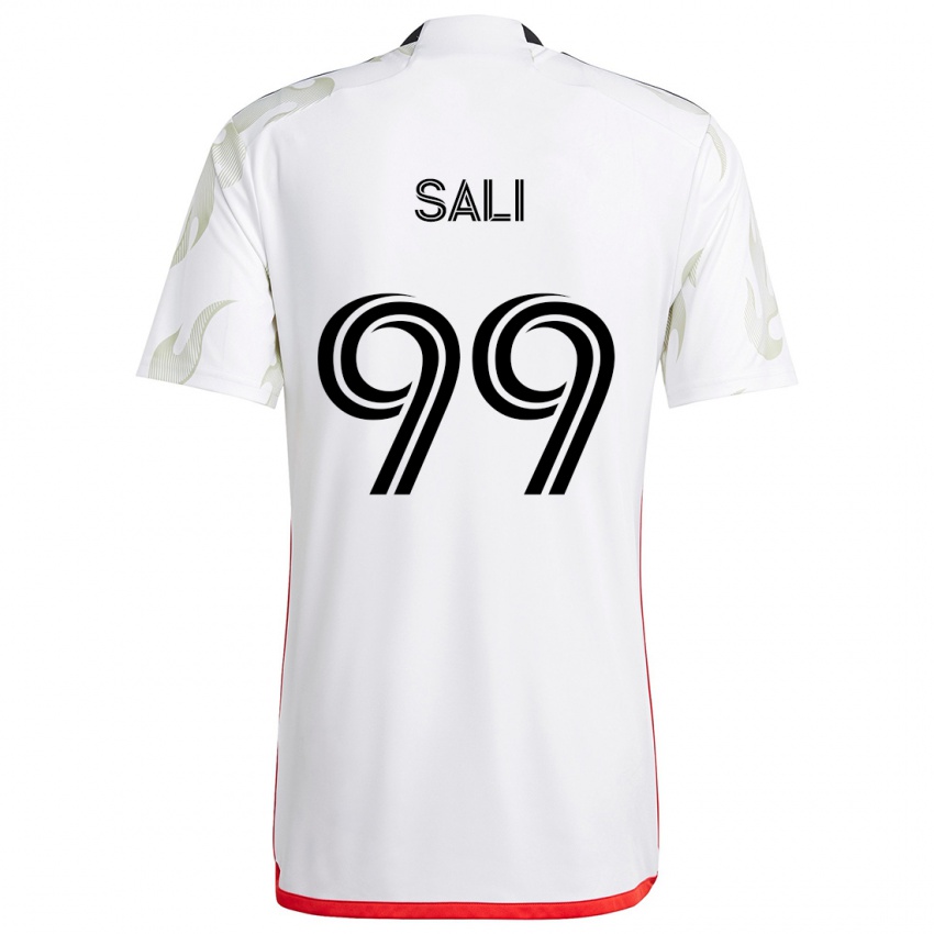 Criança Camisola Enes Sali #99 Branco Vermelho Preto Alternativa 2024/25 Camisa Brasil