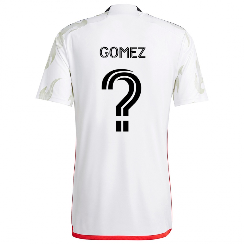 Criança Camisola Victor Gomez #0 Branco Vermelho Preto Alternativa 2024/25 Camisa Brasil