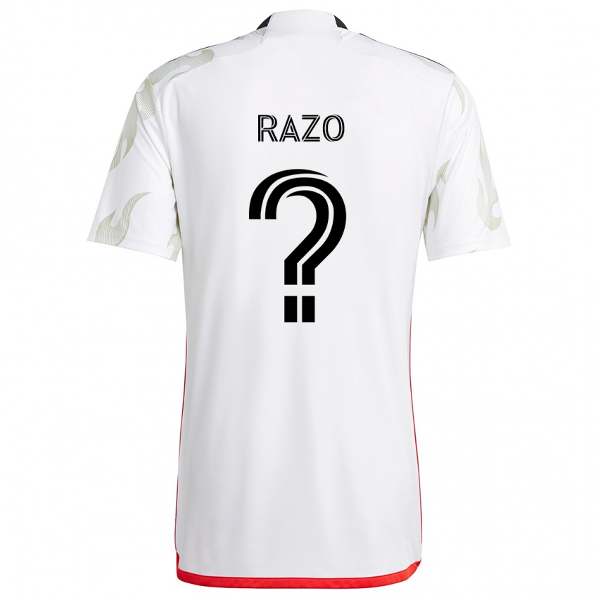 Criança Camisola Edgar Razo #0 Branco Vermelho Preto Alternativa 2024/25 Camisa Brasil