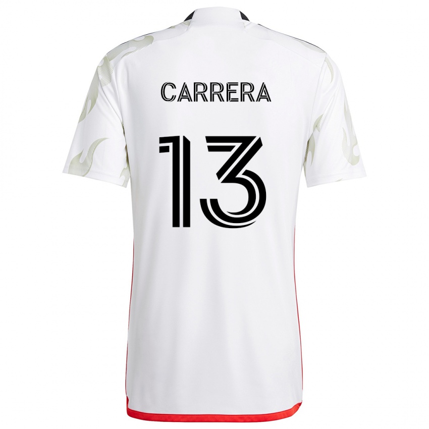 Criança Camisola Antonio Carrera #13 Branco Vermelho Preto Alternativa 2024/25 Camisa Brasil