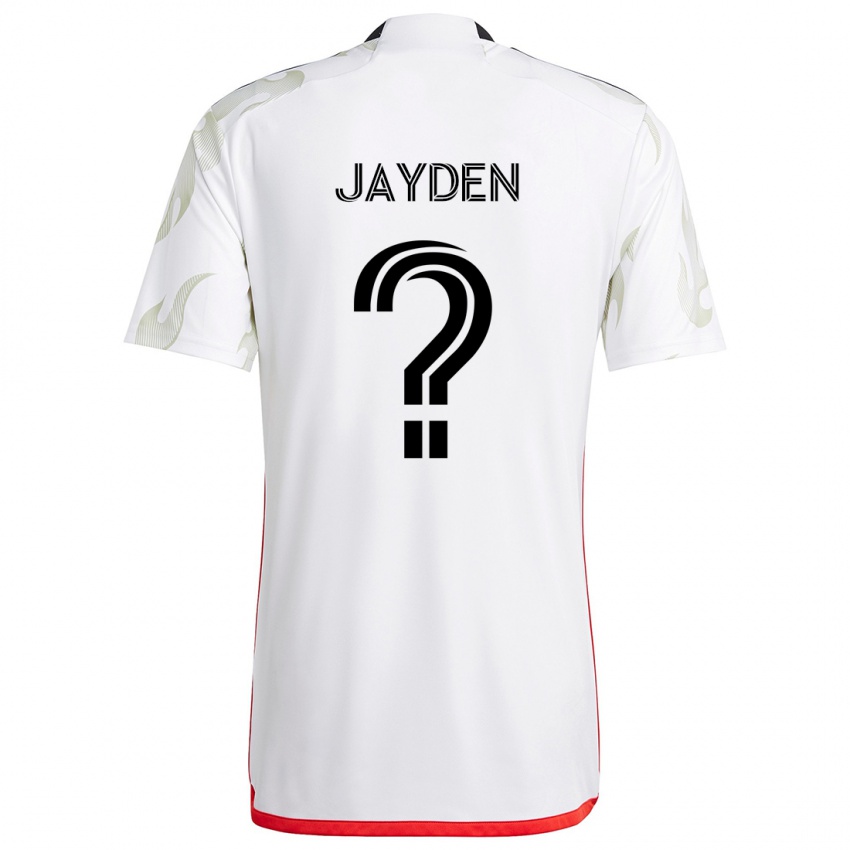 Criança Camisola Rus Jayden #0 Branco Vermelho Preto Alternativa 2024/25 Camisa Brasil