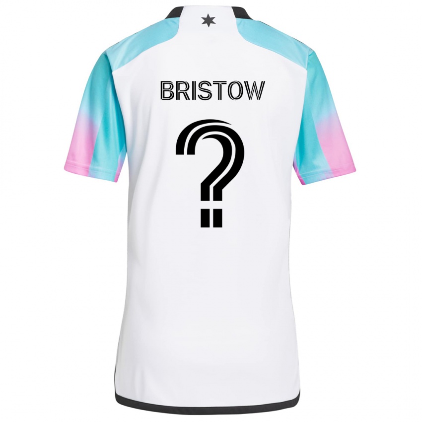 Criança Camisola Ethan Bristow #0 Branco Azul Preto Alternativa 2024/25 Camisa Brasil