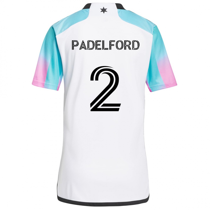 Criança Camisola Devin Padelford #2 Branco Azul Preto Alternativa 2024/25 Camisa Brasil