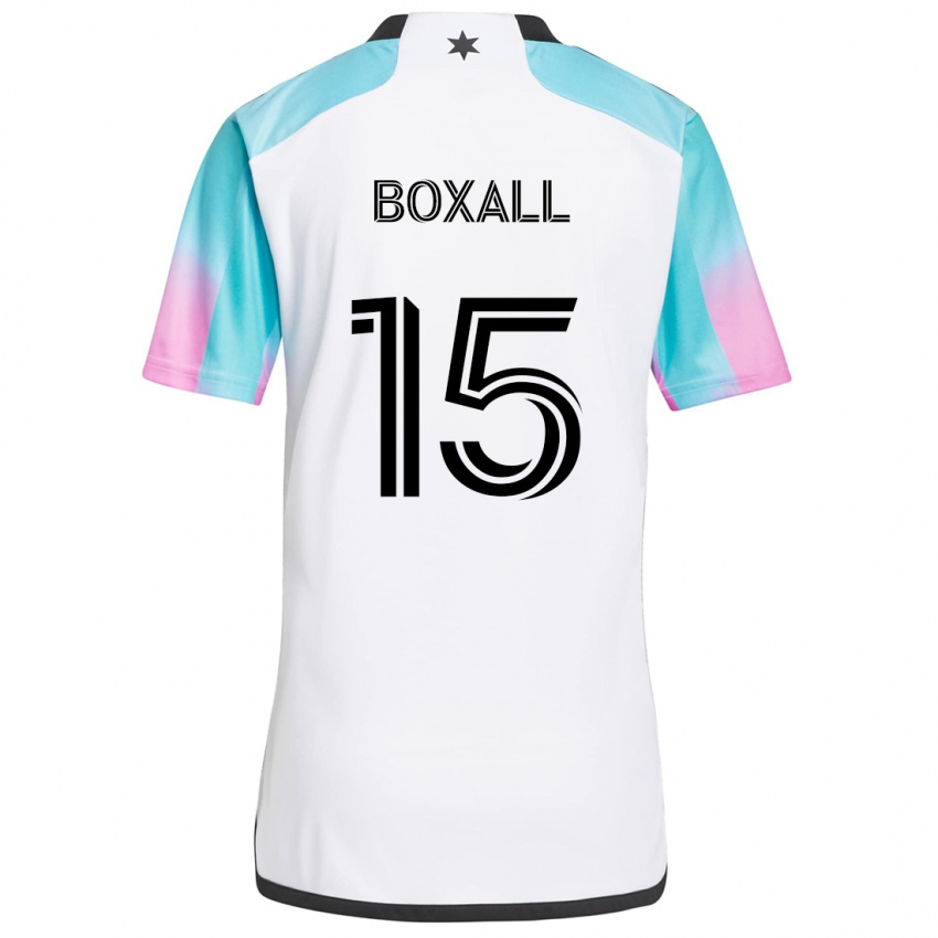 Criança Camisola Michael Boxall #15 Branco Azul Preto Alternativa 2024/25 Camisa Brasil