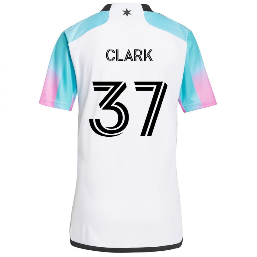 Criança Camisola Caden Clark #37 Branco Azul Preto Alternativa 2024/25 Camisa Brasil