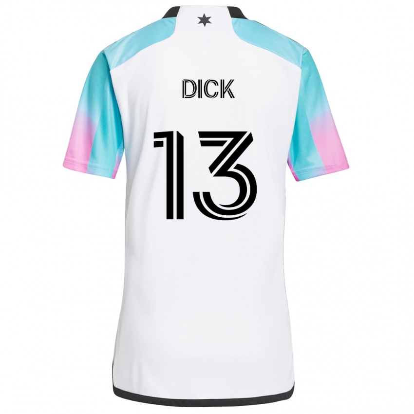 Criança Camisola Eric Dick #13 Branco Azul Preto Alternativa 2024/25 Camisa Brasil