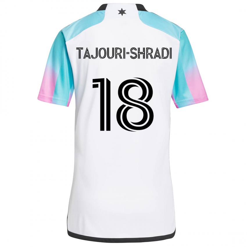 Criança Camisola Ismael Tajouri-Shradi #18 Branco Azul Preto Alternativa 2024/25 Camisa Brasil