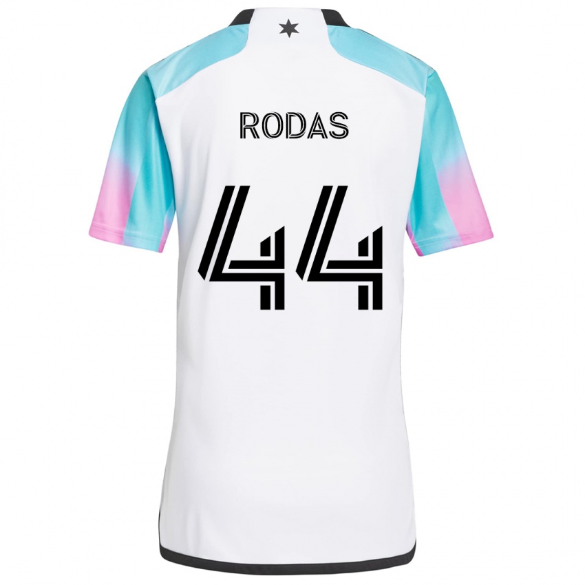 Criança Camisola Geremy Rodas #44 Branco Azul Preto Alternativa 2024/25 Camisa Brasil