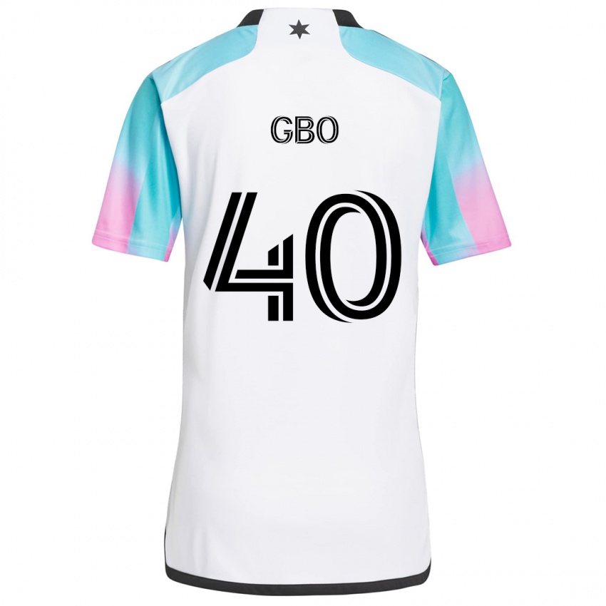 Criança Camisola Cedrik Gbo #40 Branco Azul Preto Alternativa 2024/25 Camisa Brasil