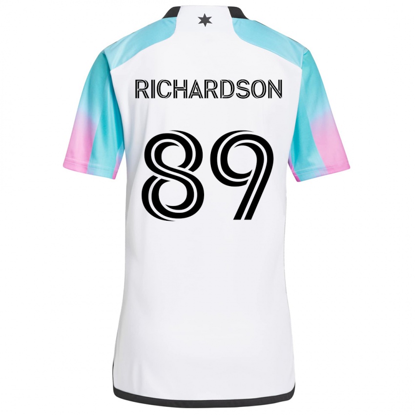 Criança Camisola Nick Richardson #89 Branco Azul Preto Alternativa 2024/25 Camisa Brasil