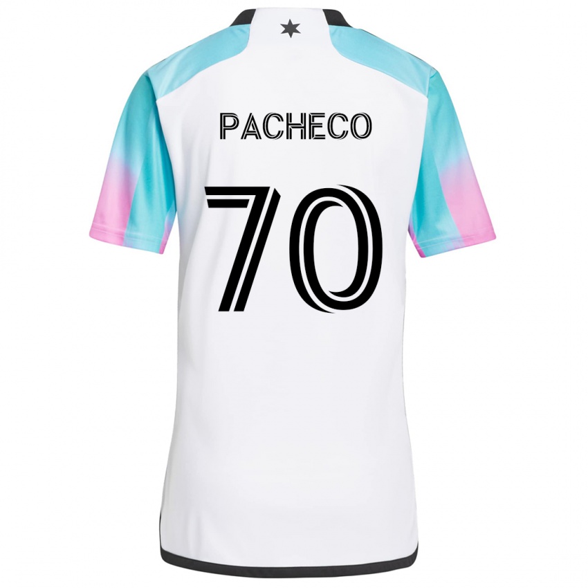 Criança Camisola Diogo Pacheco #70 Branco Azul Preto Alternativa 2024/25 Camisa Brasil