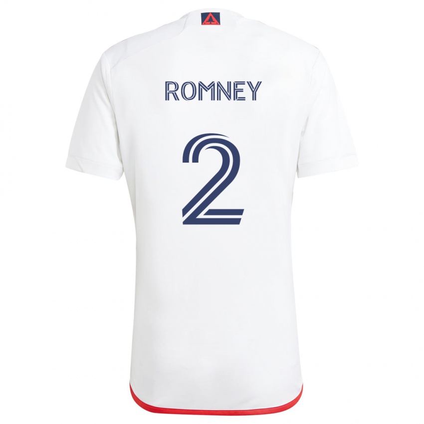 Criança Camisola Dave Romney #2 Branco Vermelho Alternativa 2024/25 Camisa Brasil