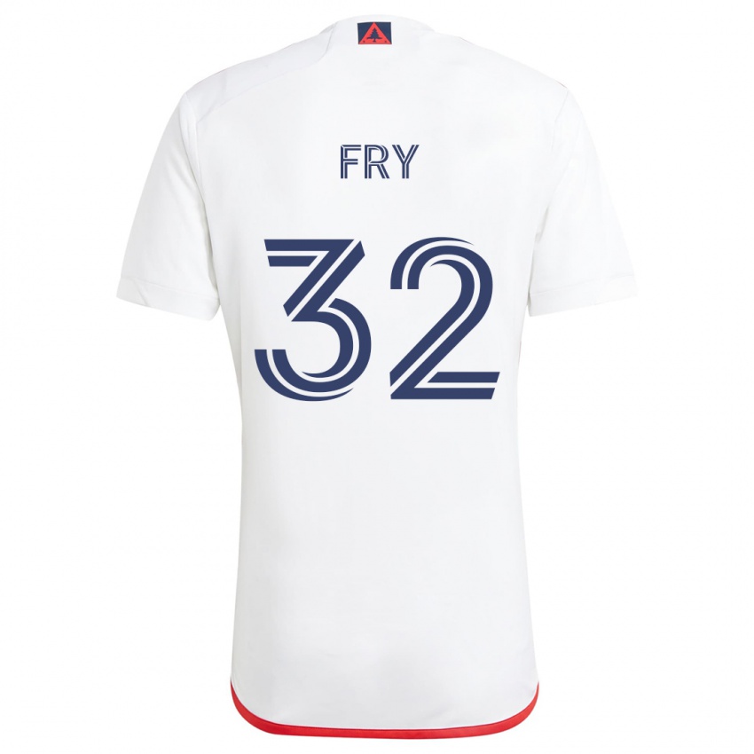 Criança Camisola Malcolm Fry #32 Branco Vermelho Alternativa 2024/25 Camisa Brasil