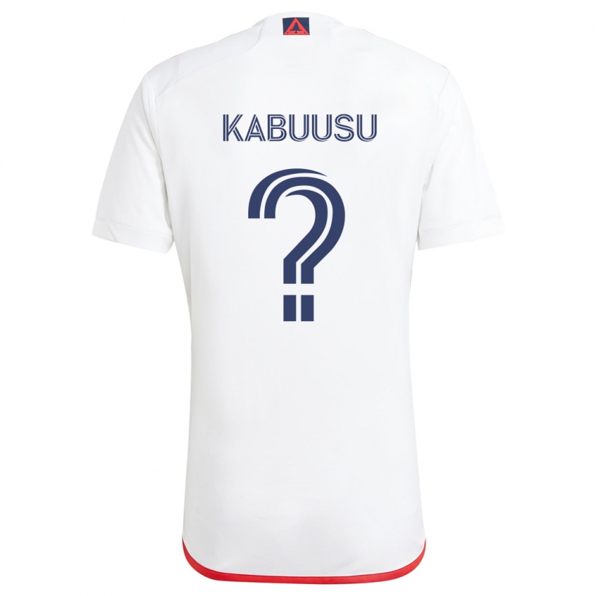 Criança Camisola Jamie Kabuusu #0 Branco Vermelho Alternativa 2024/25 Camisa Brasil