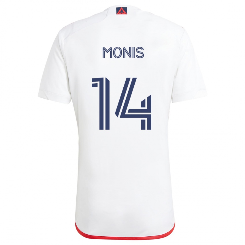 Criança Camisola Alex Monis #14 Branco Vermelho Alternativa 2024/25 Camisa Brasil