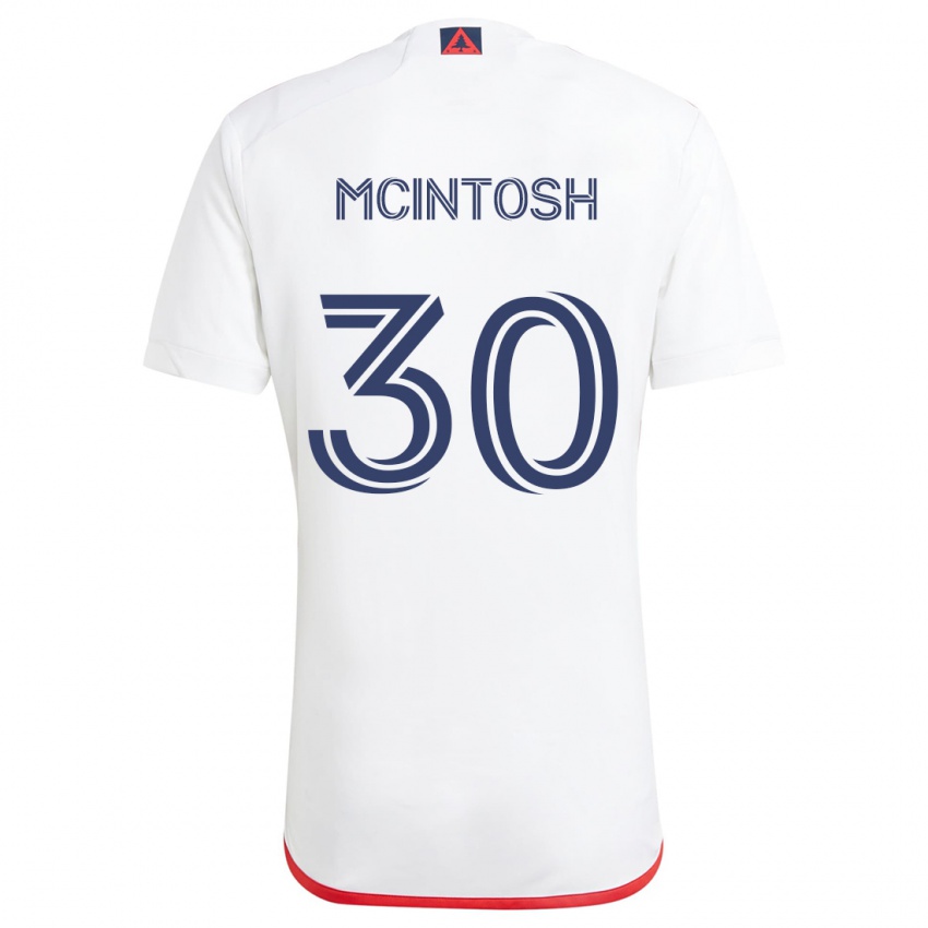 Criança Camisola Damario Mcintosh #30 Branco Vermelho Alternativa 2024/25 Camisa Brasil