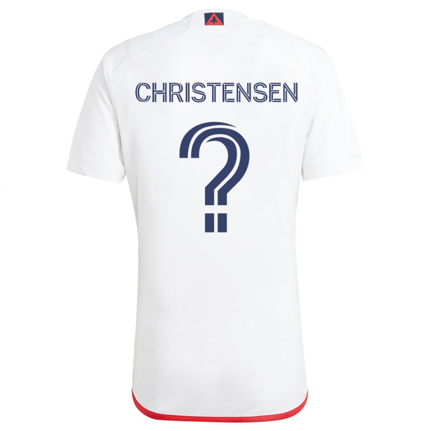 Criança Camisola Kevin Christensen #0 Branco Vermelho Alternativa 2024/25 Camisa Brasil