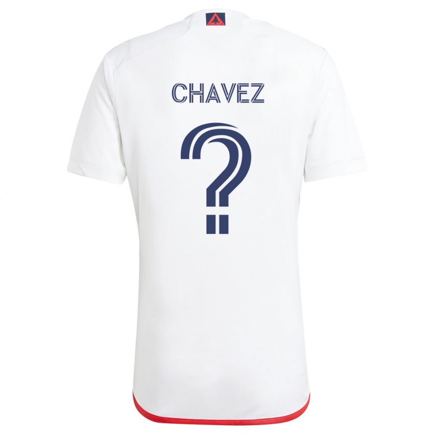 Criança Camisola Gabriel Chávez #0 Branco Vermelho Alternativa 2024/25 Camisa Brasil