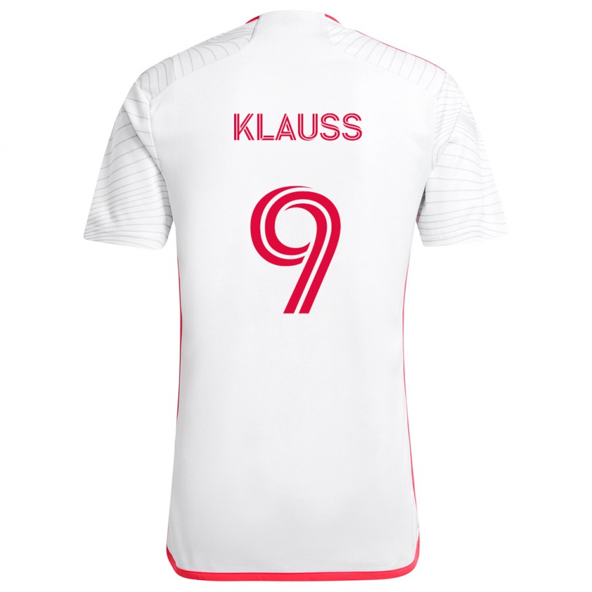 Criança Camisola João Klauss #9 Branco Vermelho Alternativa 2024/25 Camisa Brasil