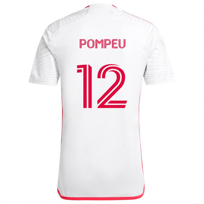 Criança Camisola Célio Pompeu #12 Branco Vermelho Alternativa 2024/25 Camisa Brasil