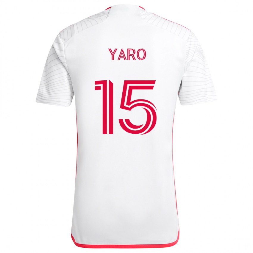 Criança Camisola Joshua Yaro #15 Branco Vermelho Alternativa 2024/25 Camisa Brasil