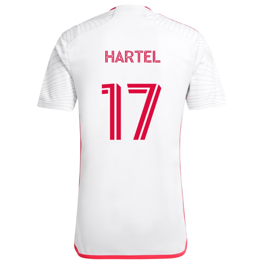 Criança Camisola Marcel Hartel #17 Branco Vermelho Alternativa 2024/25 Camisa Brasil