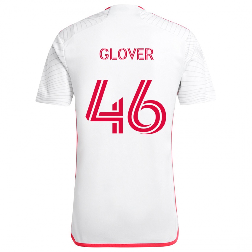 Criança Camisola Caden Glover #46 Branco Vermelho Alternativa 2024/25 Camisa Brasil