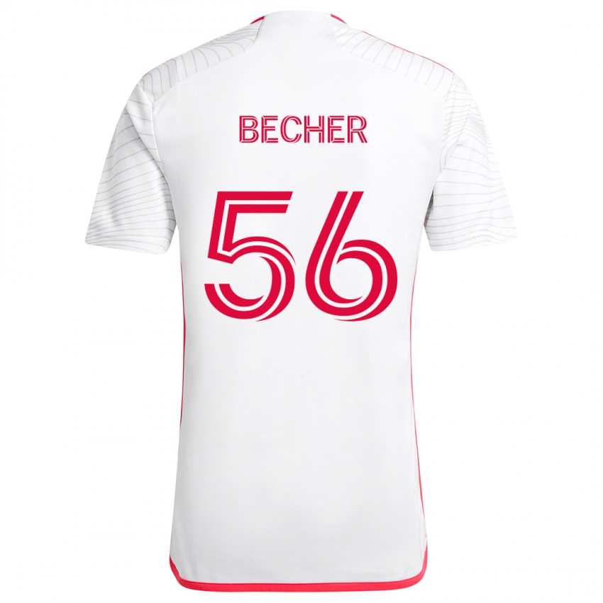 Criança Camisola Ryan Becher #56 Branco Vermelho Alternativa 2024/25 Camisa Brasil