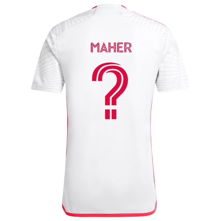 Criança Camisola Josh Maher #0 Branco Vermelho Alternativa 2024/25 Camisa Brasil