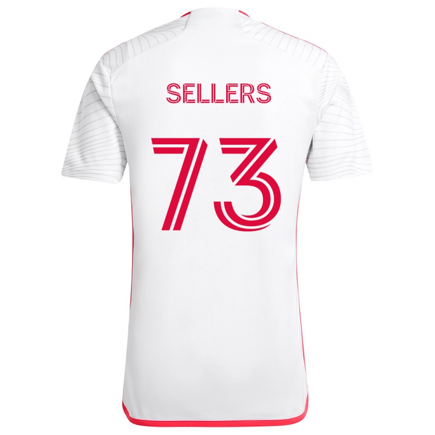 Criança Camisola Braydon Sellers #73 Branco Vermelho Alternativa 2024/25 Camisa Brasil