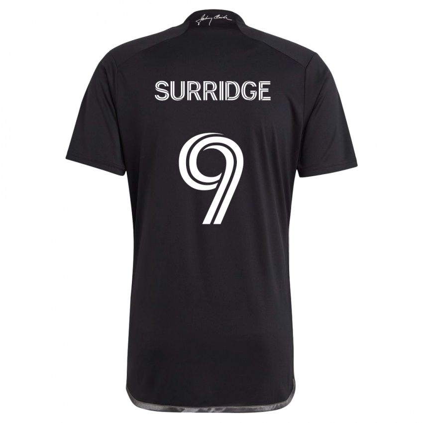 Criança Camisola Sam Surridge #9 Preto Alternativa 2024/25 Camisa Brasil