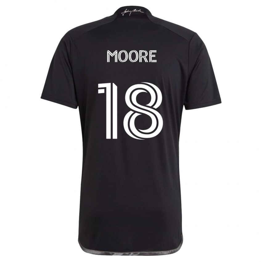 Criança Camisola Shaq Moore #18 Preto Alternativa 2024/25 Camisa Brasil