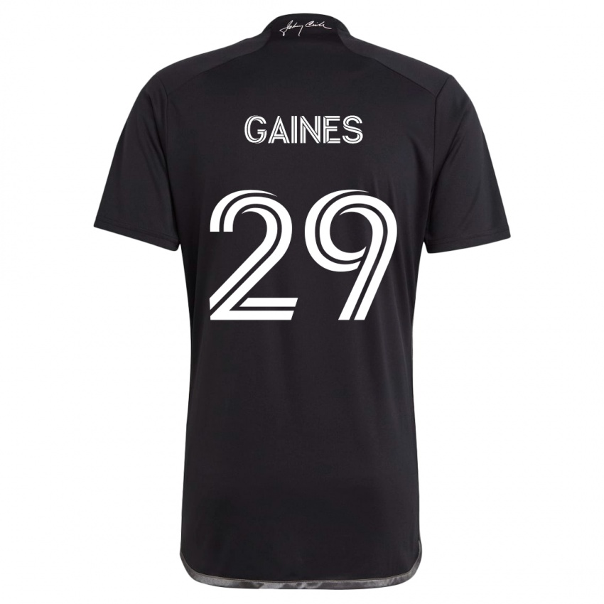 Criança Camisola Julian Gaines #29 Preto Alternativa 2024/25 Camisa Brasil