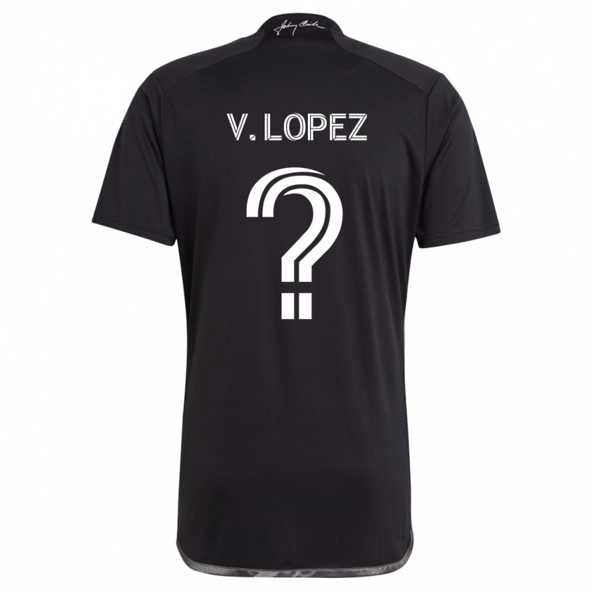 Criança Camisola Alejandro Velazquez-Lopez #0 Preto Alternativa 2024/25 Camisa Brasil