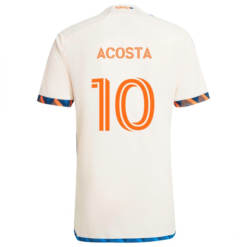 Criança Camisola Luciano Acosta #10 Laranja Branco Alternativa 2024/25 Camisa Brasil