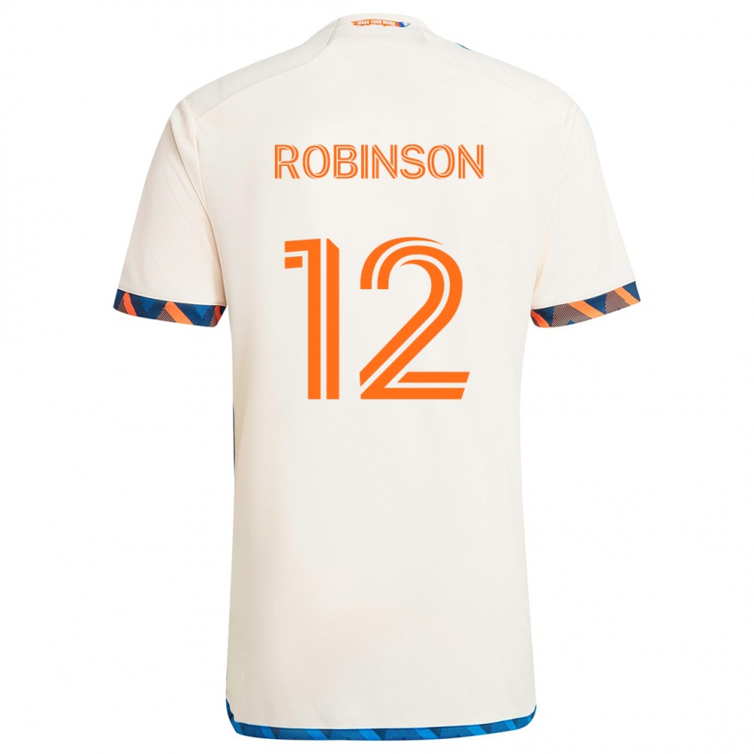 Criança Camisola Miles Robinson #12 Laranja Branco Alternativa 2024/25 Camisa Brasil