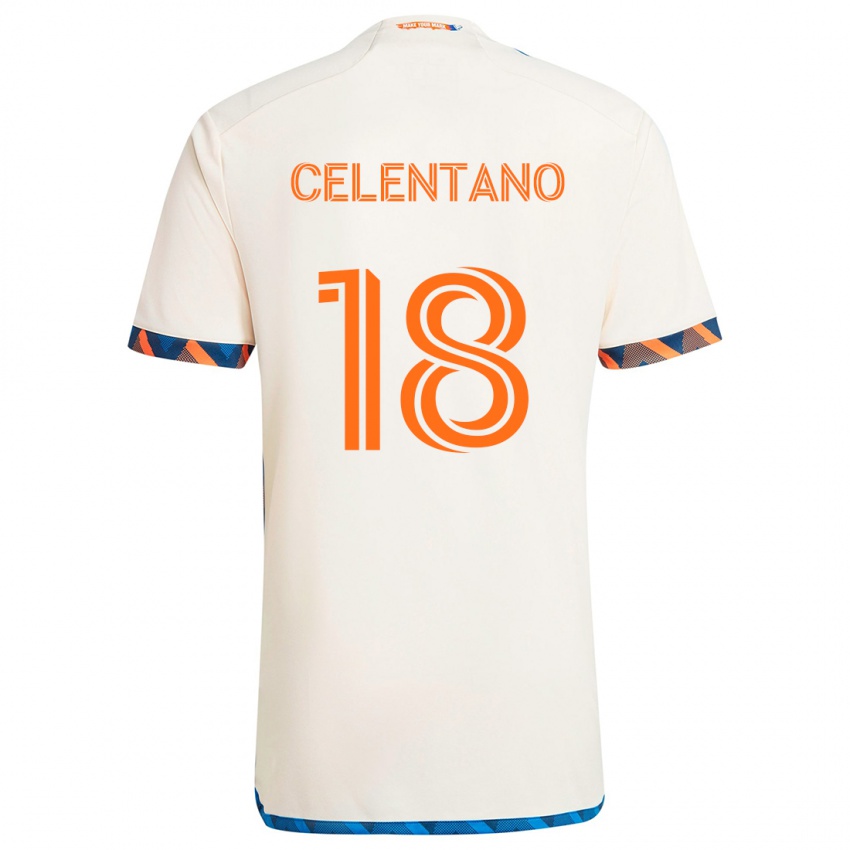 Criança Camisola Roman Celentano #18 Laranja Branco Alternativa 2024/25 Camisa Brasil