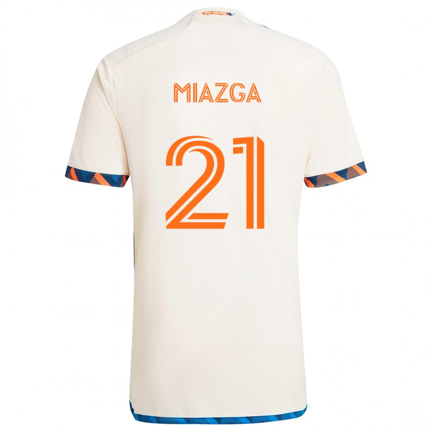 Criança Camisola Matt Miazga #21 Laranja Branco Alternativa 2024/25 Camisa Brasil