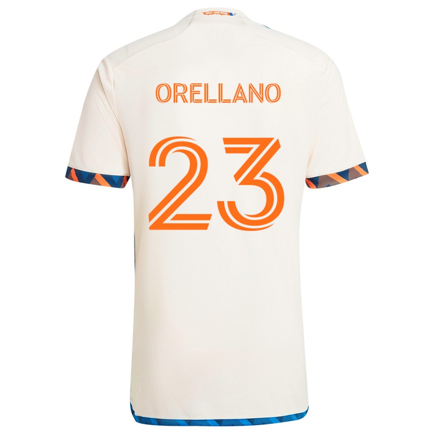 Criança Camisola Luca Orellano #23 Laranja Branco Alternativa 2024/25 Camisa Brasil